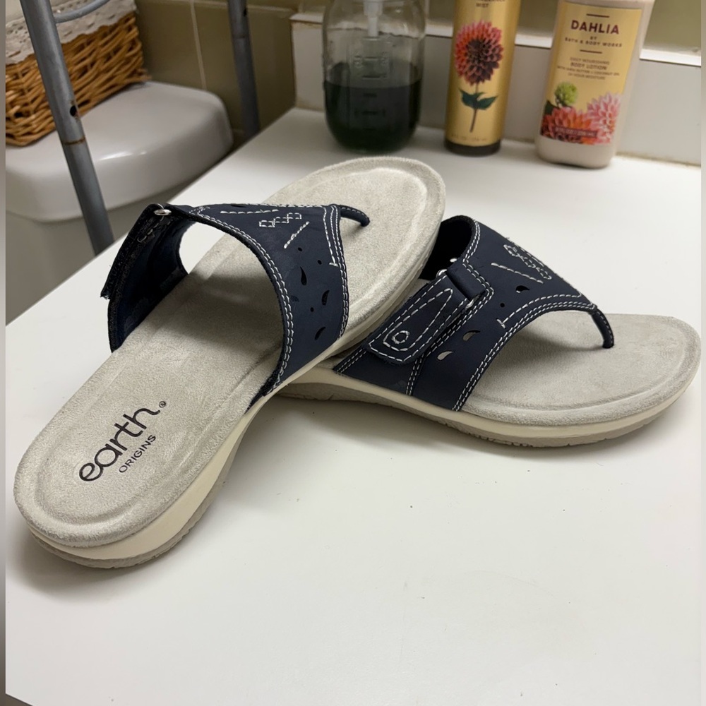 NEW Earth Origins Dark Blue Serina Sandals